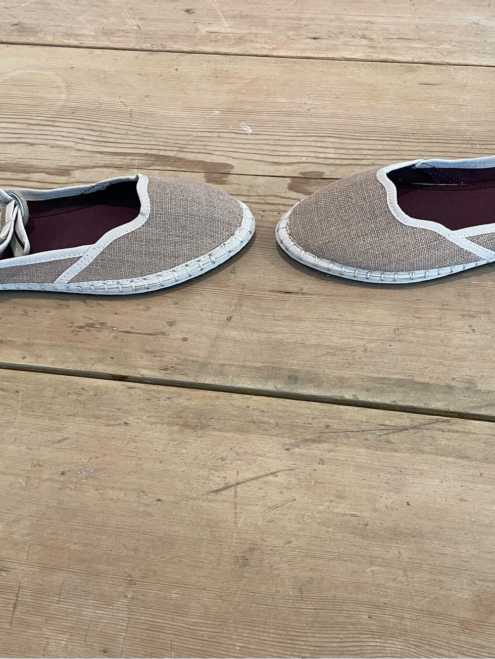 Flabelus Mary Janes NWOT 38 Tan linen - Picture 6 of 6